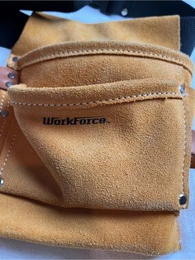 Men's Tan Suede Tool Pouch